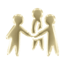 Three friends icon
